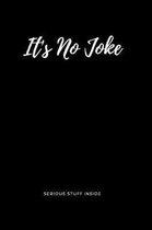Jokes Notebook, Blank Ruled Journal It's No Joke