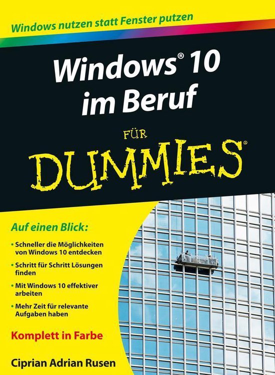Für Dummies - Windows 10 im Beruf für Dummies - cover