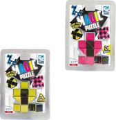 Clown Magic Puzzle 3d 24 Dlg Geel + Puzzle 3d 24 Dlg Roze