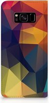 Book case Geschikt voor Samsung S8 Design Polygon Color