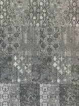 Tapis Vintage Patchwork - Deco Terrazzo - Tapis Anthracite 140x200