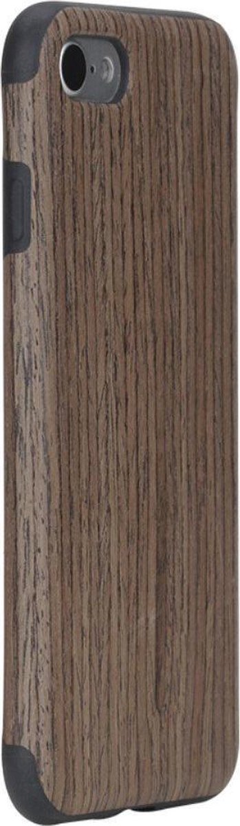 Rock - Geschikt voor - iPhone SE (2022) / SE (2020) / 8 / 7 Hoesje - Back Case Rozenhout