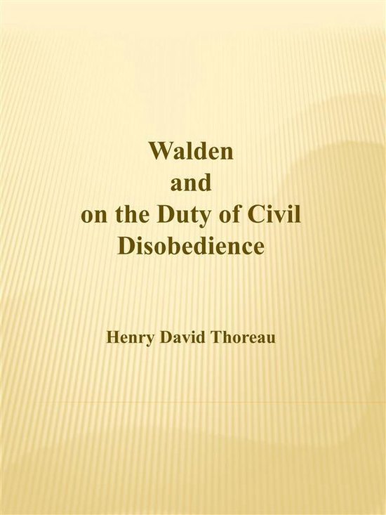 Walden and on the Duty of Civil Disobedience - cover