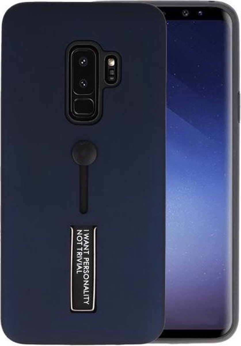 Navy Stand Case hoesje voor Samsung Galaxy S9 Plus