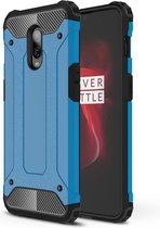 OnePlus 6T Hoesje - Armor Hybrid - Lichtblauw