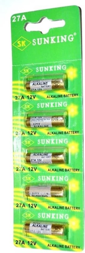 SUNKING 27A 12V ALKALINE batterijen (5 stuks) | bol.com