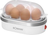 Bomann EK 5022 CB cuiseur à œufs 6 œufs 400 W Argent, Transparent, Blanc
