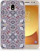 Geschikt voor Samsung Galaxy J5 2017 TPU Hoesje Design Flower Tiles