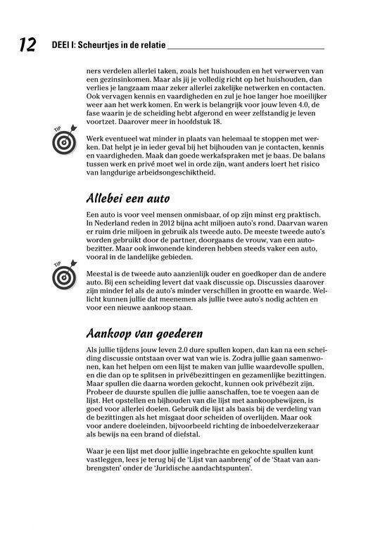 DEEI I: Scheurtjes in de relatie. Pagina met tekst en iconen.