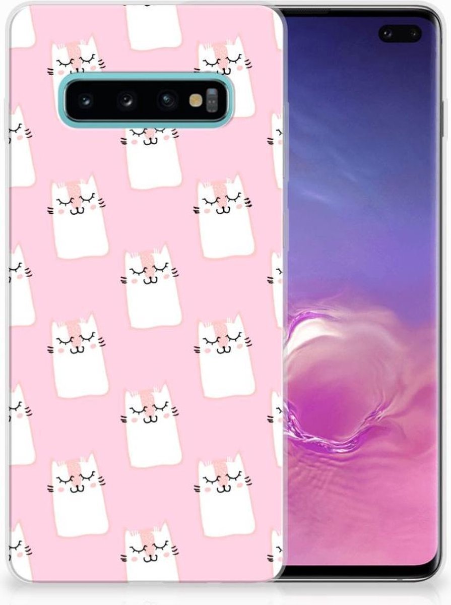 Samsung Galaxy S10 Plus TPU Hoesje Sleeping Cats