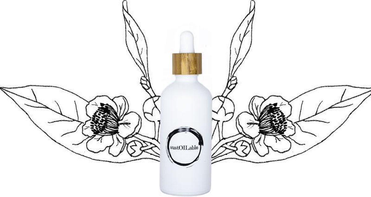 Goedkoopste Camellia olie - glazen pipet flesje 10ml (plasticvrij verpakt) - vegan - dierproefvrij en zonder chemische toevoegingen - camellia huidolie