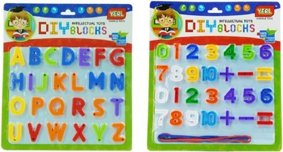 Berouw Kennis maken Ijveraar Magnetische letters en cijfers - set van 54 tekens - leer speelgoed voor  koelkast en... | bol.com