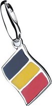 Belgischese vlag | zilver | charm | bedel | hanger | België