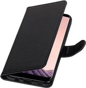 Hoesje Geschikt voor Samsung Galaxy Note 8 - Portemonnee Hoesje Booktype Wallet Case Zwart