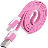 USB Lightning Kabel Datacable 1 meter iPhone 5 / 5S / 5C en iPad mini 1, 2 Retina Roze Pink