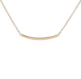 24/7 Jewelry Collection Gebogen Bar Ketting - Goudkleurig