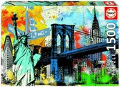 Legpuzzel - Educa Stedelijke vrijheid - New York - 1500 stukjes