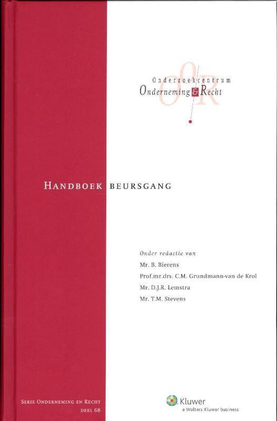 Onderneming en recht 68 - Handboek beursgang - cover