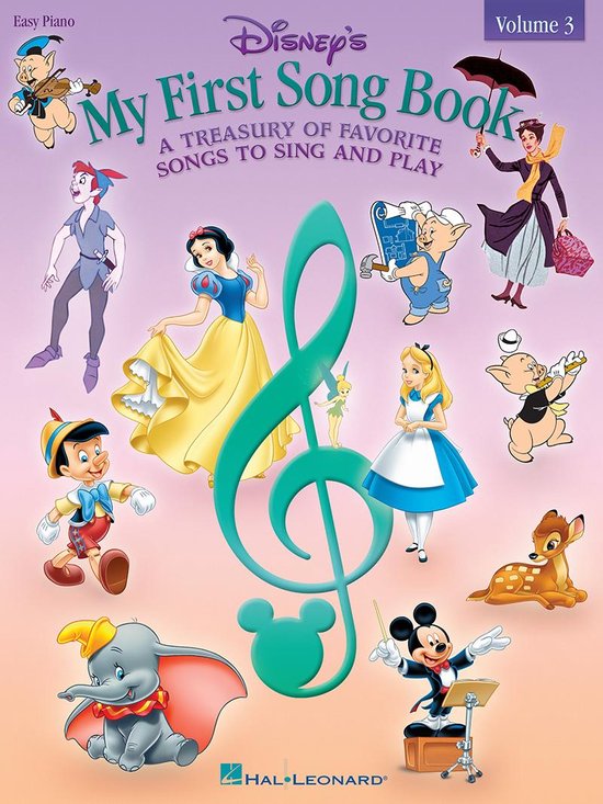 Couverture du livre Disney's My First Song Book, Volume 3, avec Mickey Mouse et ses amis.