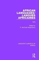 Linguistic Surveys of Africa- African Languages/Langues Africaines