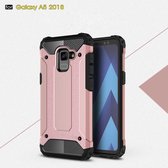 Armor Hybrid Back Cover - Samsung Galaxy A8 (2018) Hoesje - Rose Gold