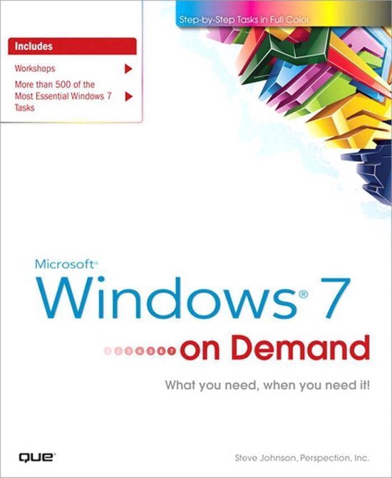 Microsoft Windows 7 On Demand, Portable Documents (ebook), Steve ...