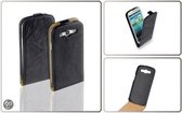 Vintage Flip Case Leder Cover Hoesje Samsung Galaxy i9300 S3 Dark
