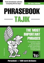 English-Tajik phrasebook and 1500-word dictionary