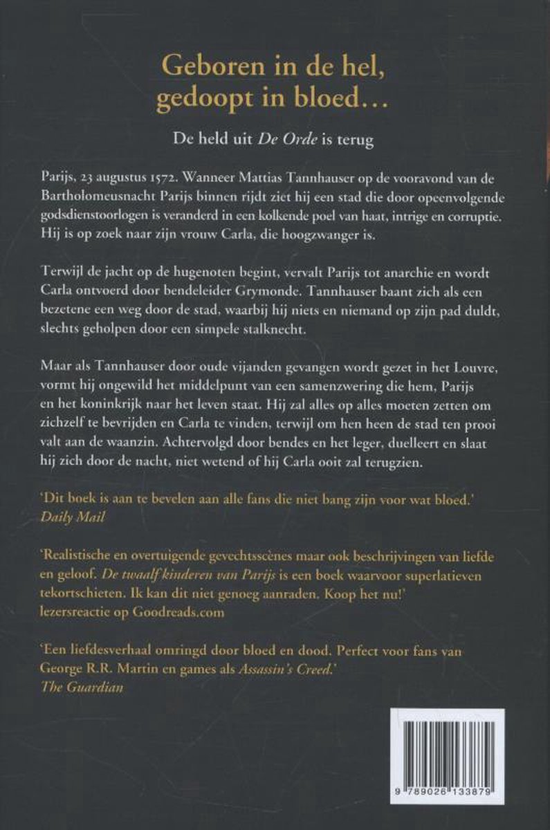 De twaalf kinderen van Parijs - back cover