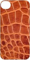 I phone case bruin leder print