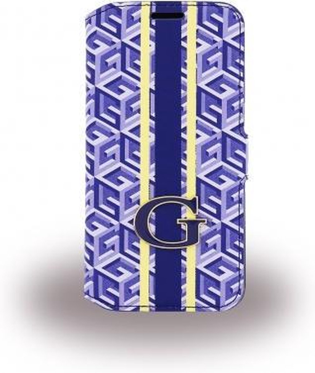 Guess - G-Cube Book Cover Samsung Galaxy S6 Edge Blauw