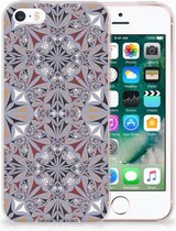 iPhone SE | 5S TPU Hoesje Design Flower Tiles