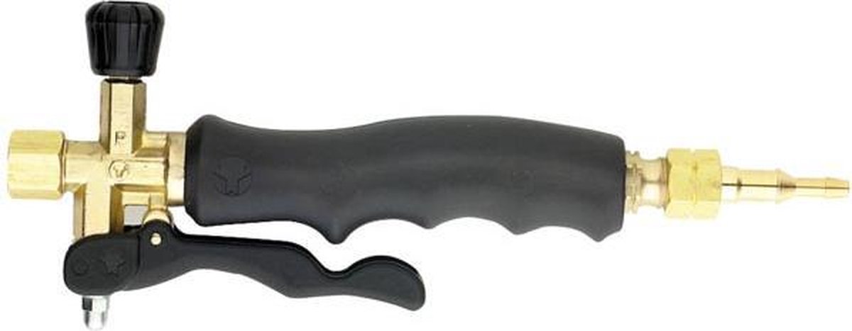 Oxyturbo Handgreep Gasbrander 3/8" Staal Goud/zwart