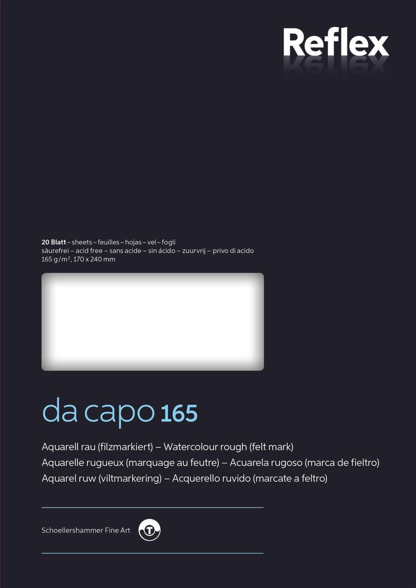 Aquarelblok Dacapo VF5004232 30x40cm 165gr 20v
