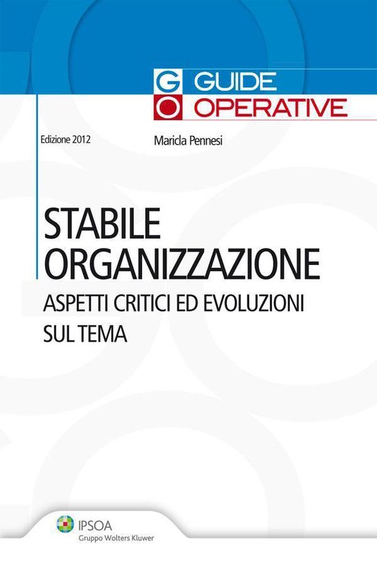 Stabile organizzazione - cover