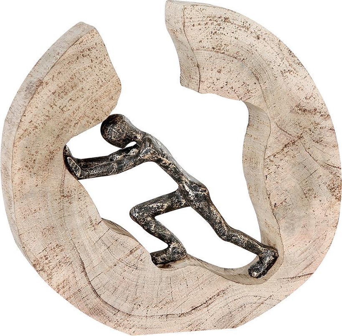 Gilde handwerk Sculptuur Innerlijke ruimte creeren Keep Pushing Hout en Metaal