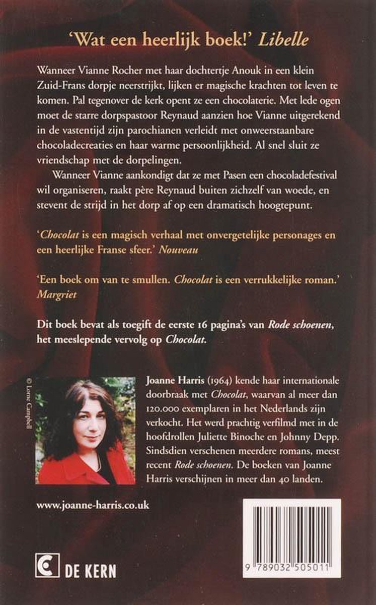 Chocolat - back cover