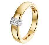 The Jewelry Collection Ring Diamant 0.09ct H Si - Bicolor Goud