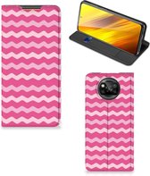 GSM Hoesje ontwerpen Xiaomi Poco X3 | Poco X3 Pro Fotohoesje Waves Pink