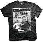 MacGyver Heren Tshirt -L- Childhood Hero Zwart