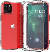 BixB iPhone 12 / iPhone 12 Pro Premium Hoesje ring houder case - iPhone 12 kickstand armor Backcover - Hoesje Rood + 2X screenprotector