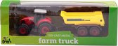 Johntoy Tractor Farm Master Halfpipe Staal 27,2 Cm Rood/geel