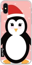 Casetastic Apple iPhone X / iPhone XS Hoesje - Softcover Hoesje met Design - Pinguin Print