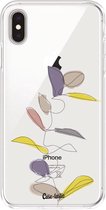 Casetastic Apple iPhone XS Max Hoesje - Softcover Hoesje met Design - Winter Leaves Print
