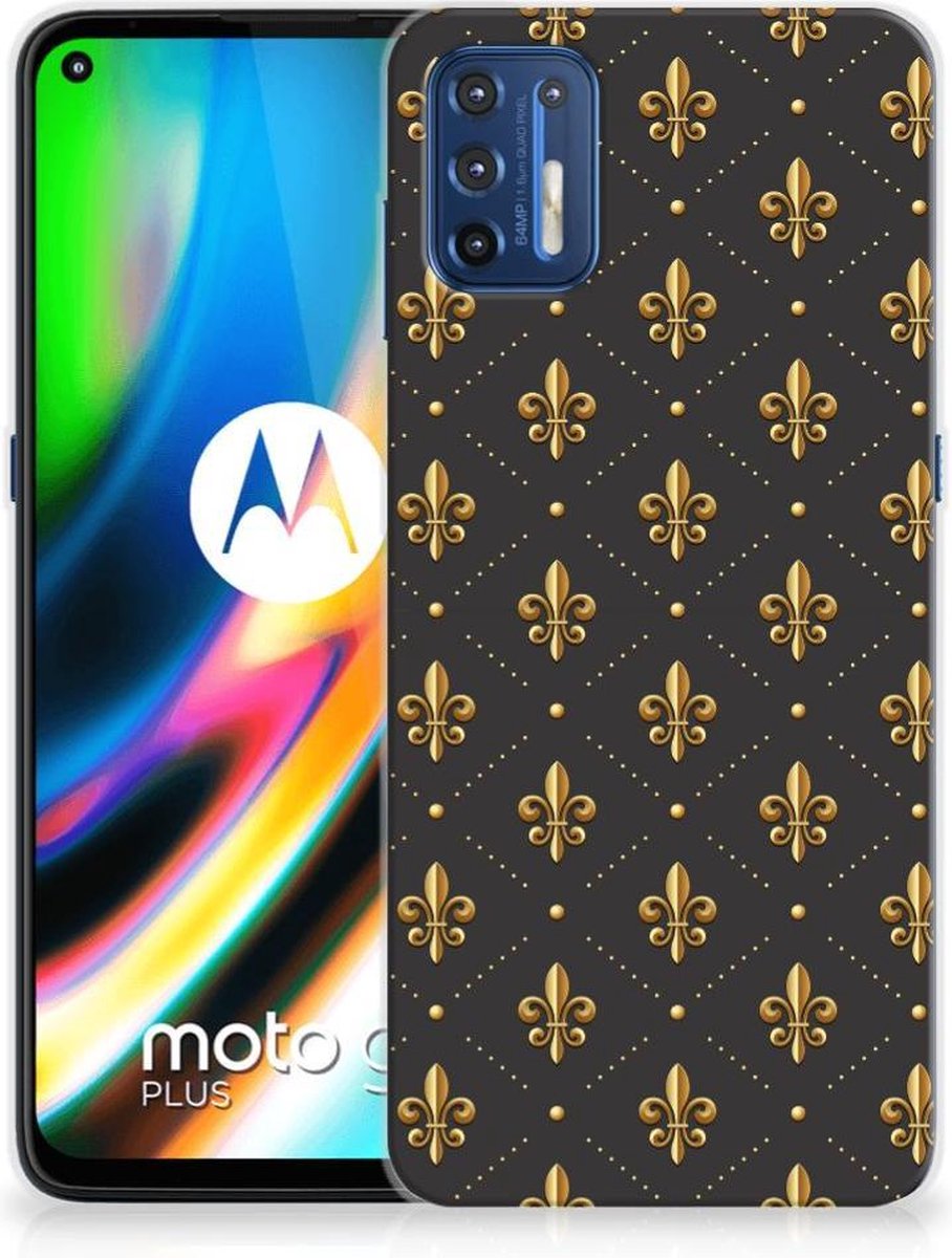 Motorola Moto G9 Plus TPU bumper Franse Lelie