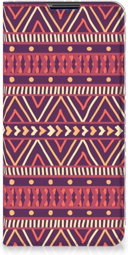 Bookcase Xiaomi Redmi Note 9 Smart Cover Aztec Purple