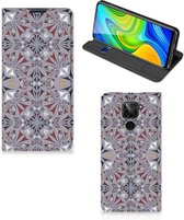 Flipcover Xiaomi Redmi Note 9 Smart Cover Flower Tiles