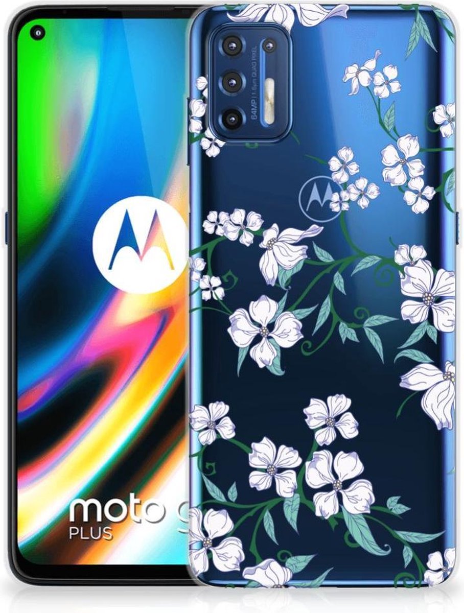 Motorola Moto G9 Plus Uniek TPU Case Blossom White