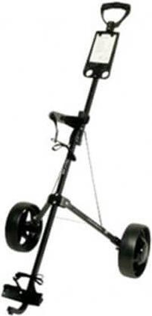 FastFold Basic Aluminium 2-wiels Golftrolley - Zwart