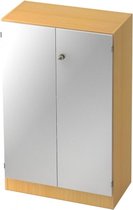 Wandkast - Beuken/Zilver - 80 x 42 x 127 cm - Signa K 6550 SG